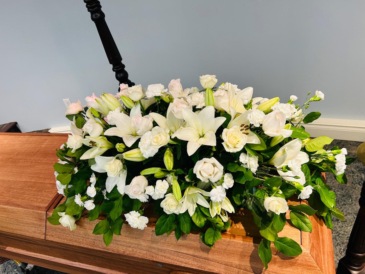 Casket floral arrangement