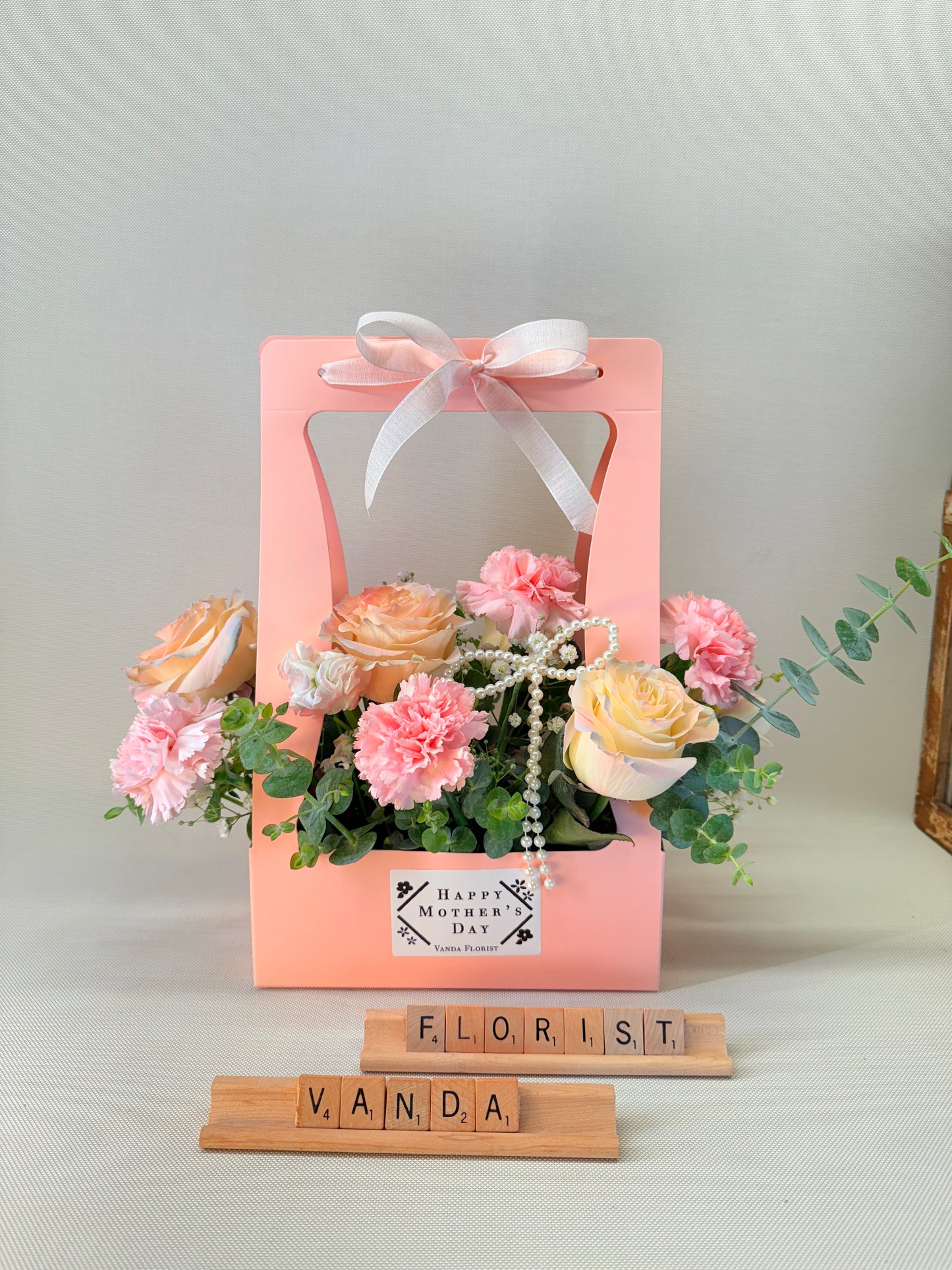 Mother’s Day Roses & Carnations arrangement