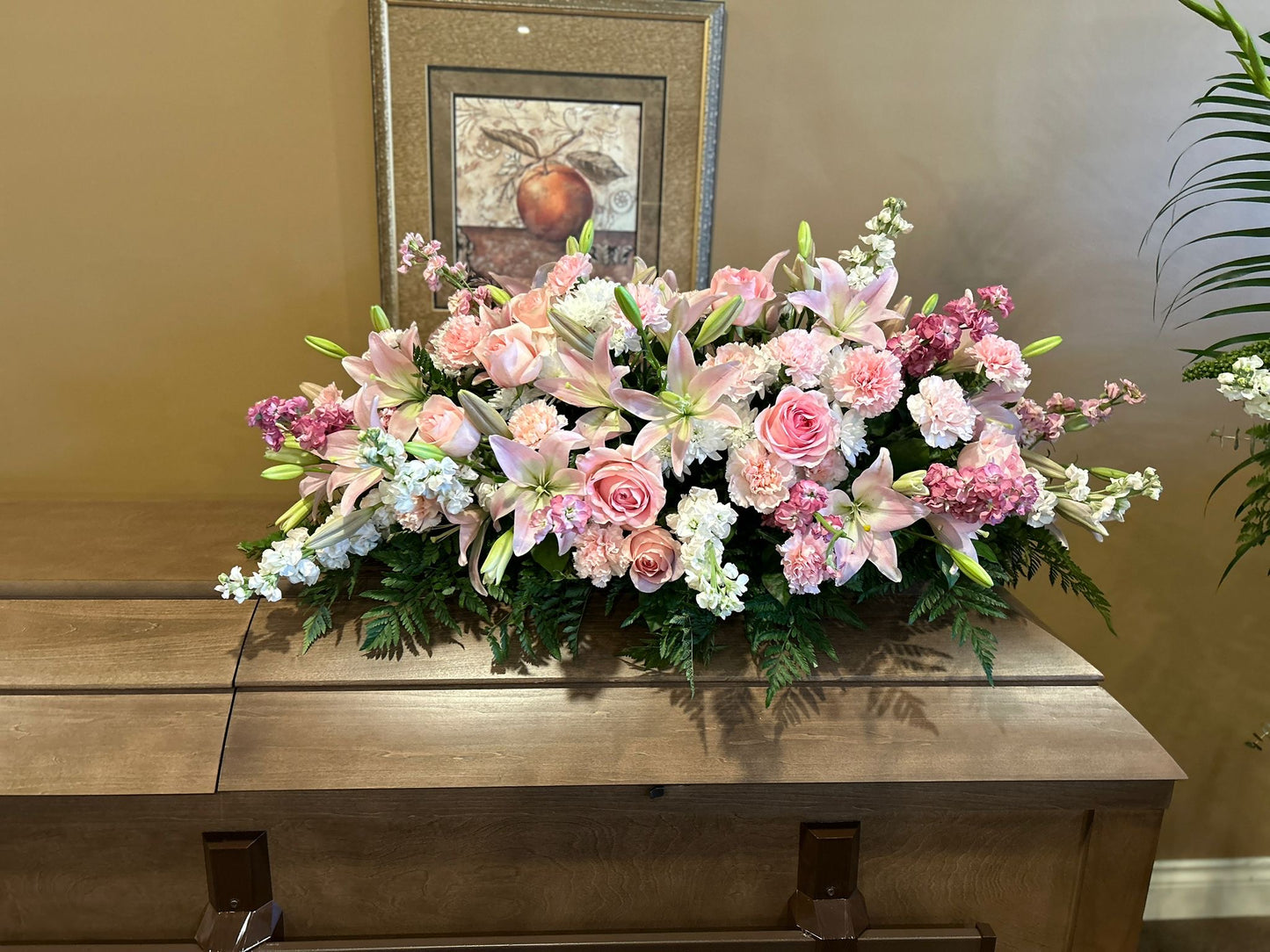 Casket floral arrangement