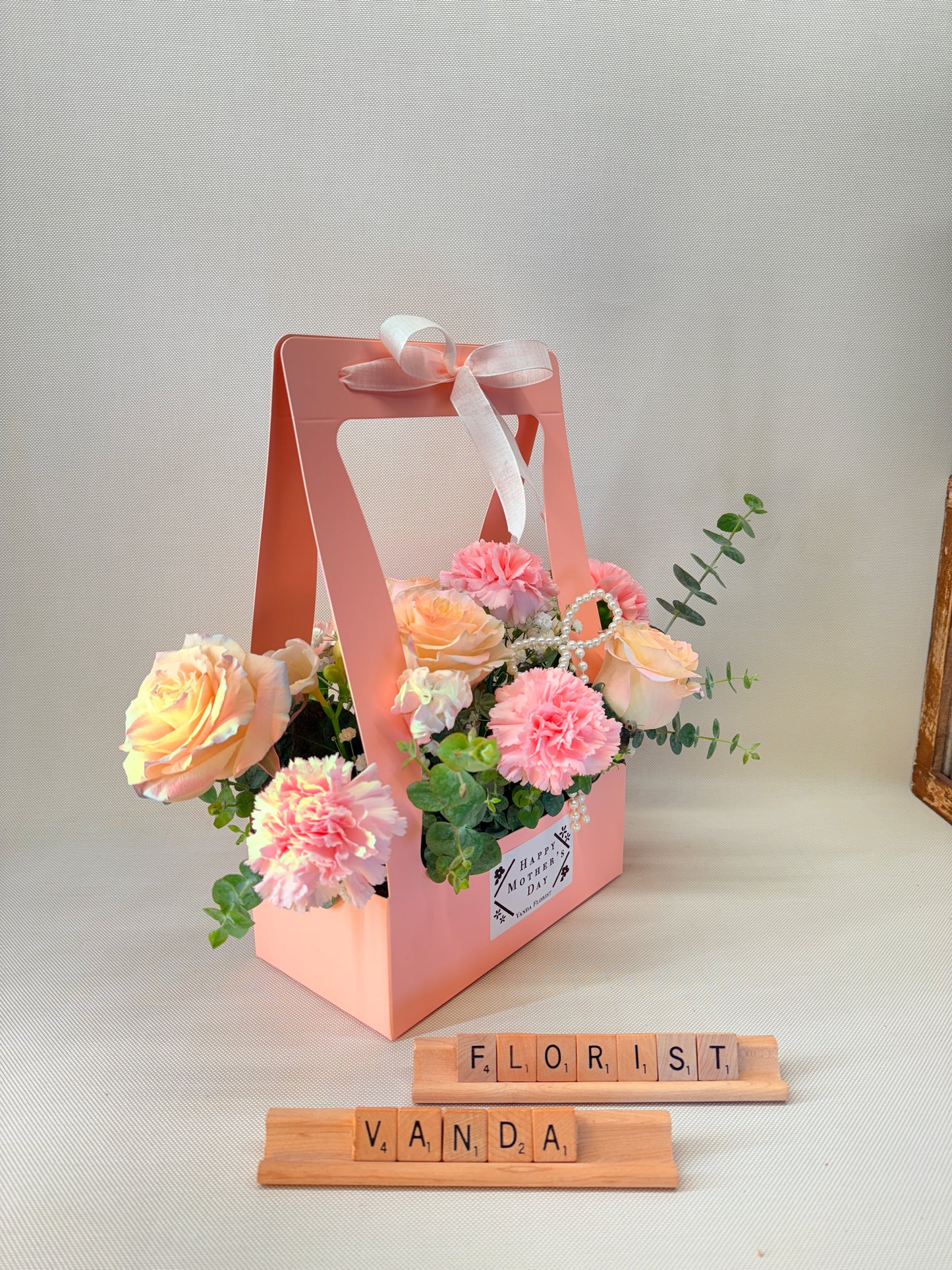 Mother’s Day Roses & Carnations arrangement