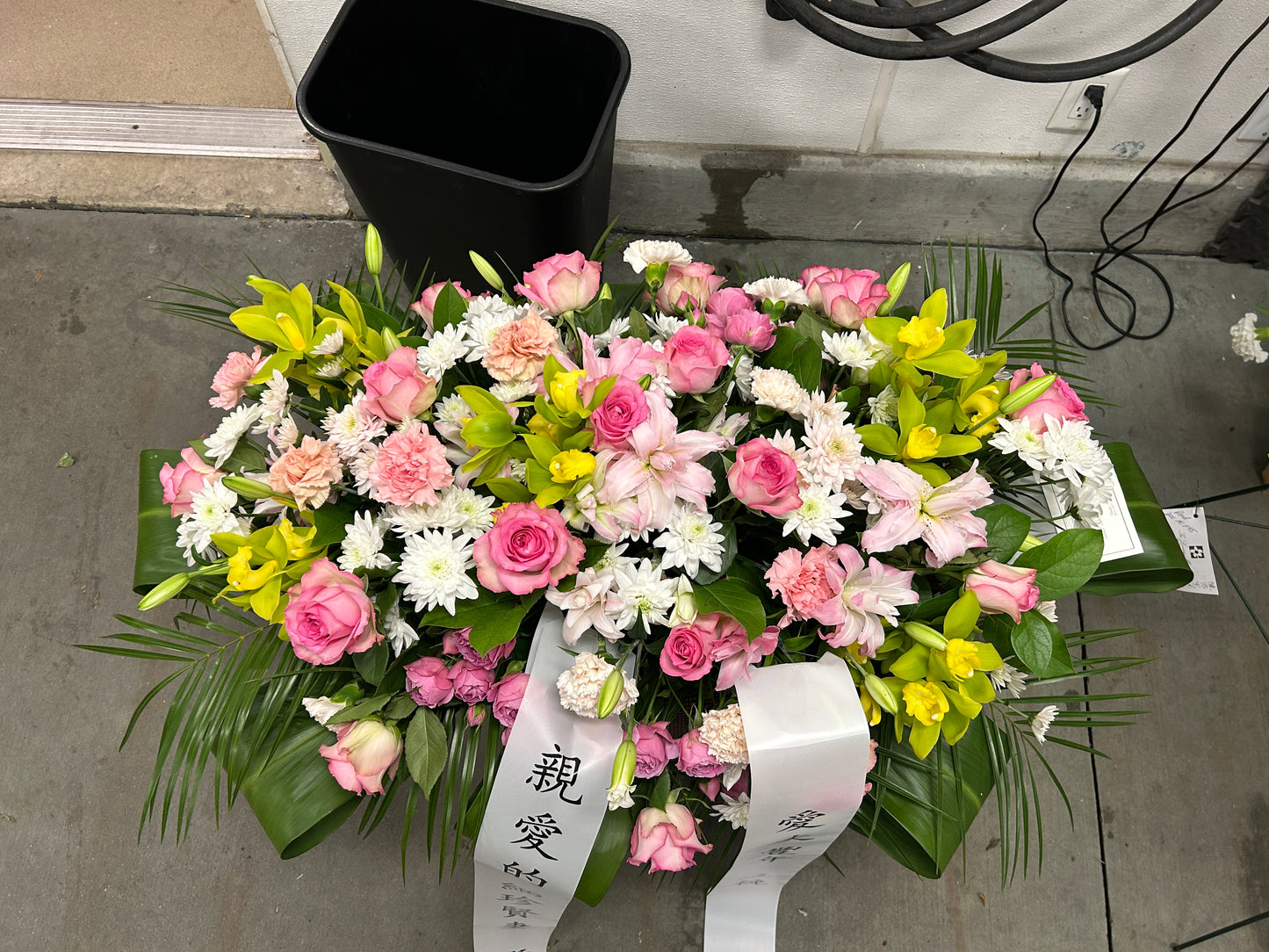 Casket floral arrangement