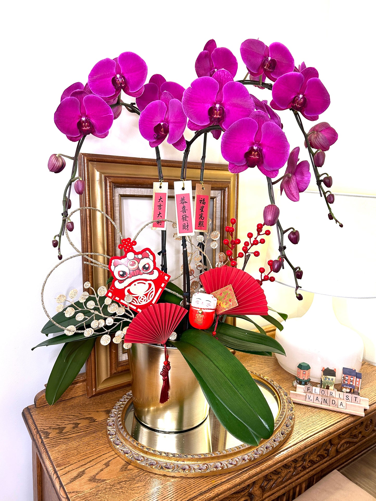 3 Stems Assorted Orchids arrangement