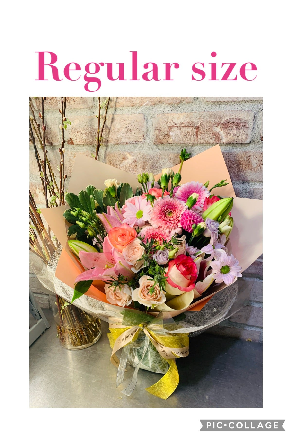 Seasonal Assorted standing bouquet