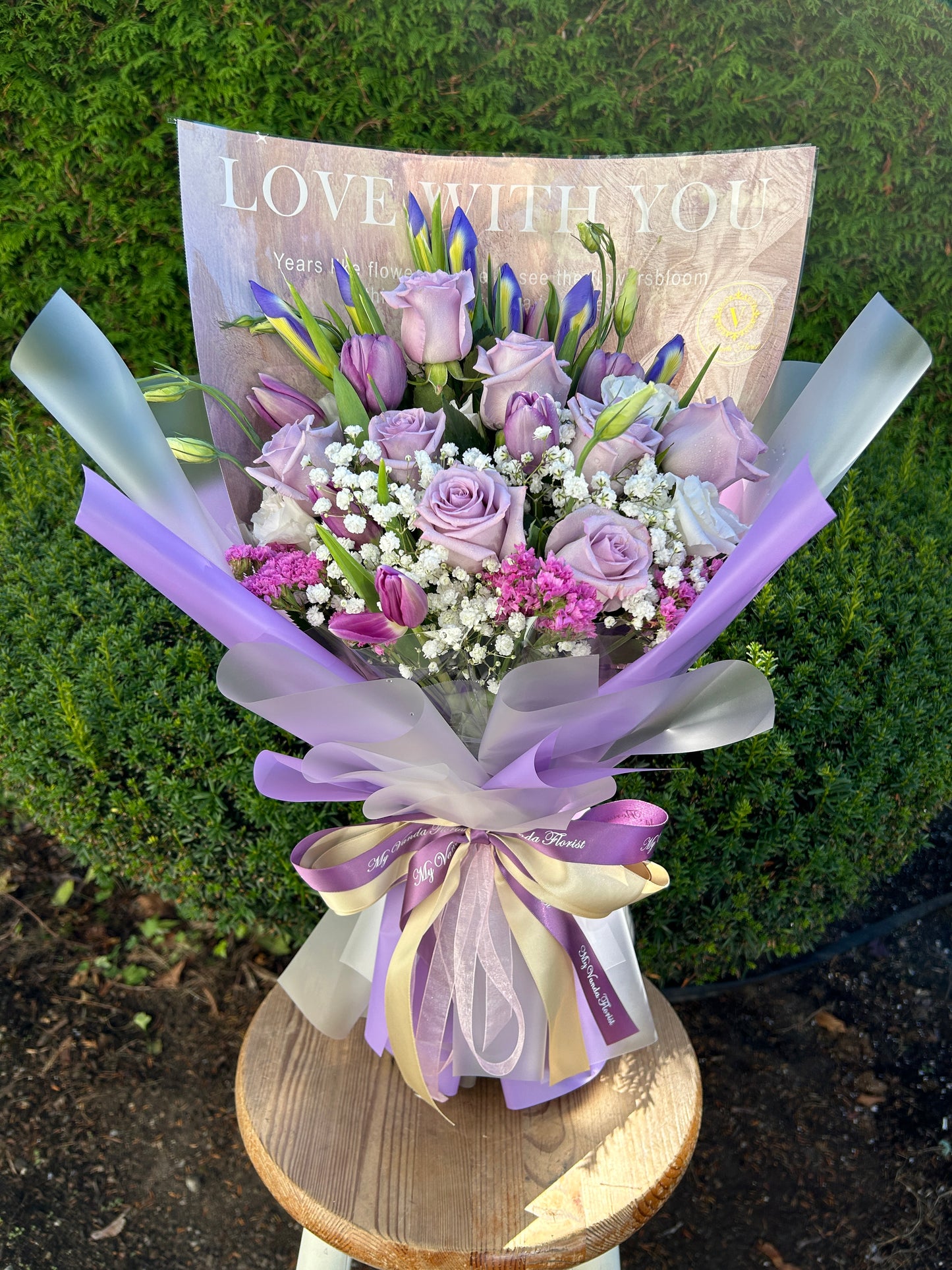 Seasonal Assorted standing bouquet