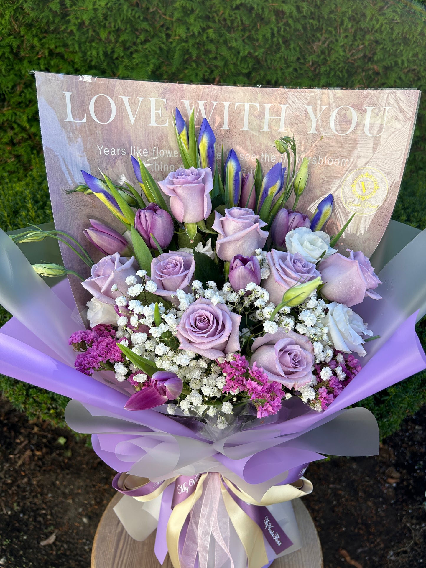 Seasonal Assorted standing bouquet