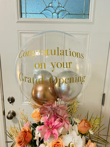 16” Balloon with Premium Assorted Floral arrangement