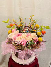 Load image into Gallery viewer, Floral Basket with Lover’s Swing
