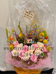 Floral Basket with Lover’s Swing