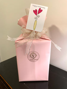 Graduation bear with Preserved Rose Gift
